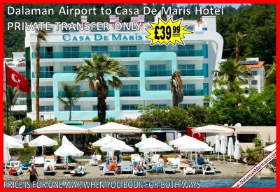 Dalaman Airport Transfer to Marmaris Casa De Maris Hotel